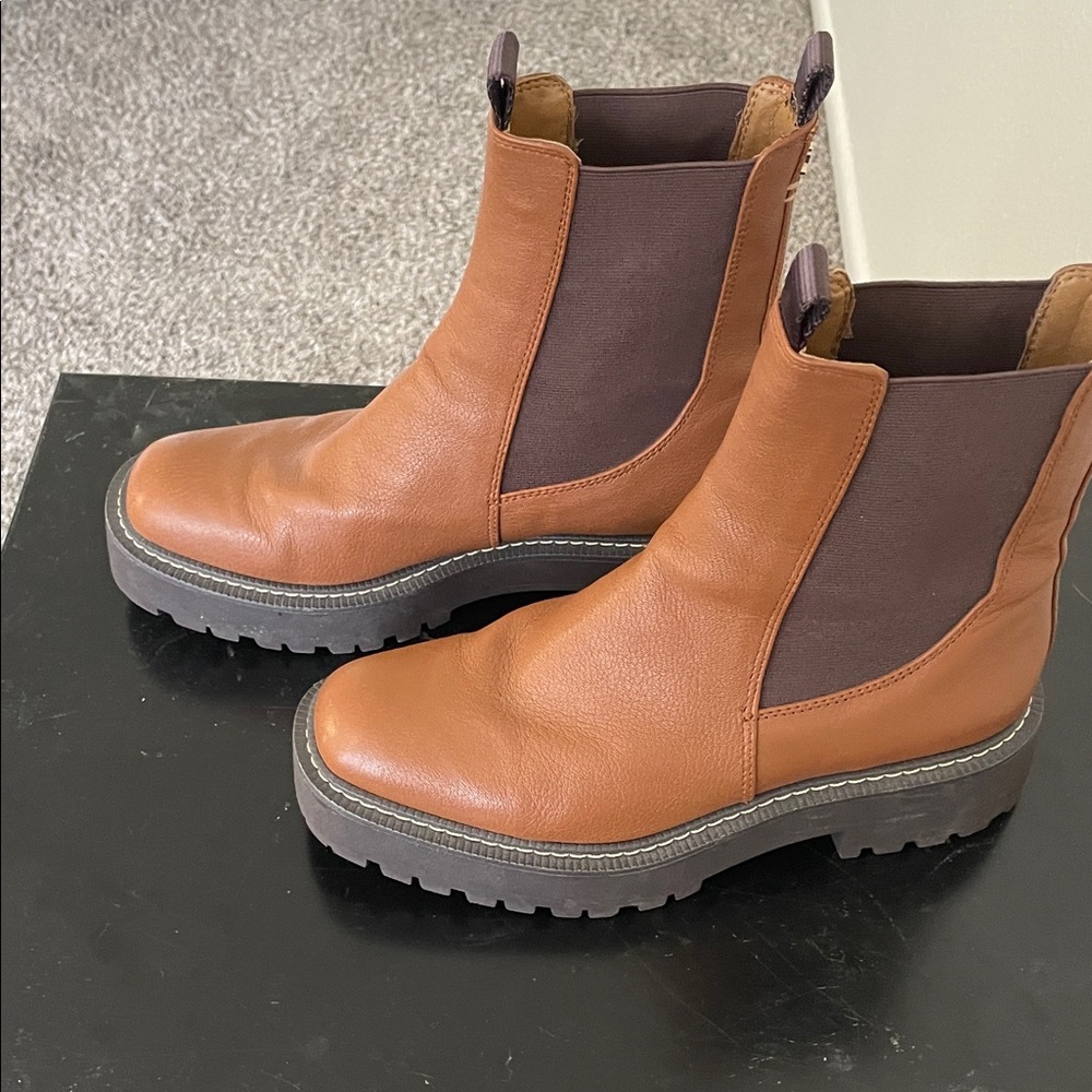 Sam Edelman Real Leather Men’s Brown Chukka Boots Sz 6.5. - Picture 4 of 9